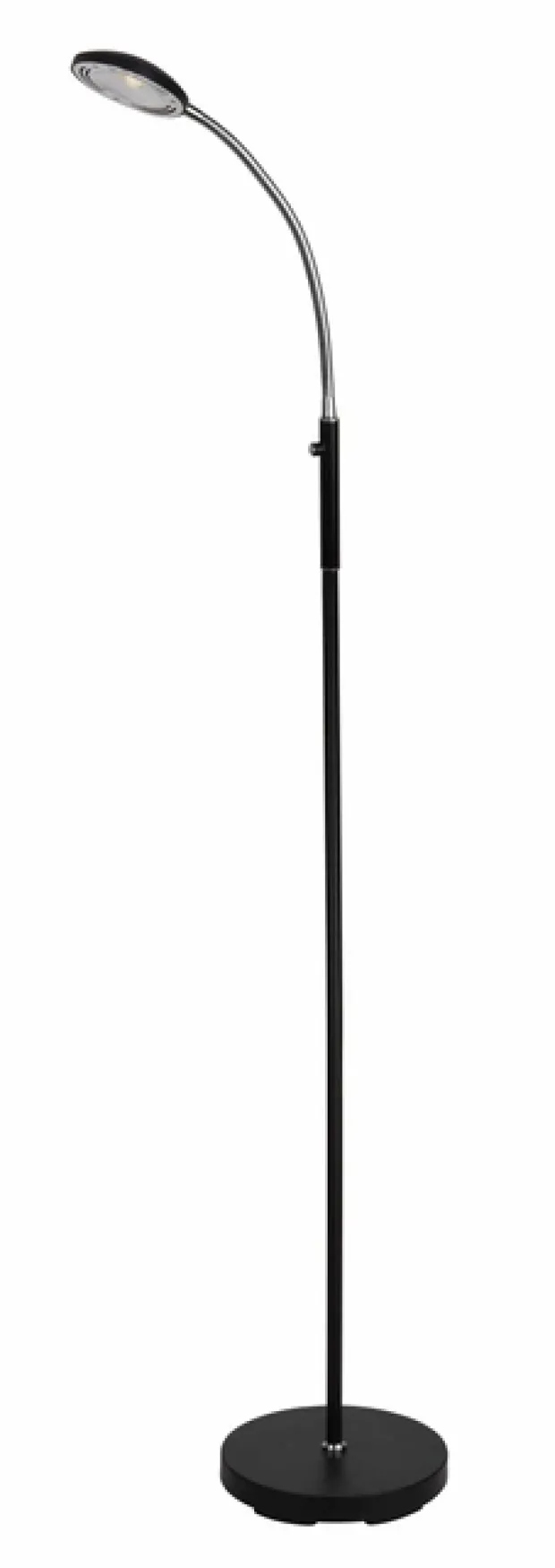 Alfredo LED leselampe gulv 1lys 135cm sort