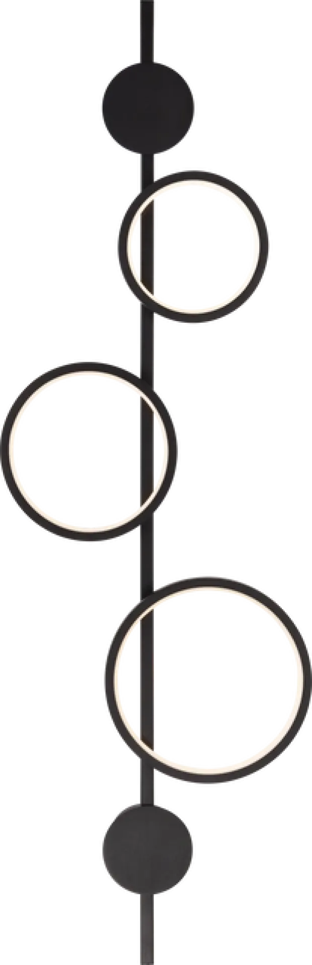 Alias Circle LED vegglampe 107cm sort