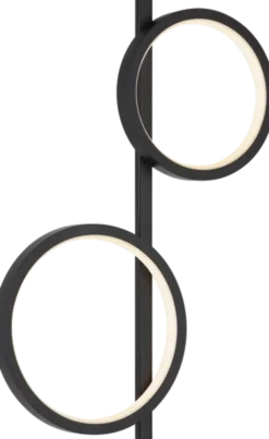 Alias Circle LED vegglampe 107cm sort