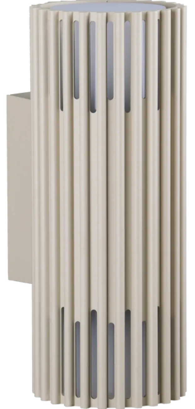 Alstra utelampe vegg 2lys IP65 30,5cm beige