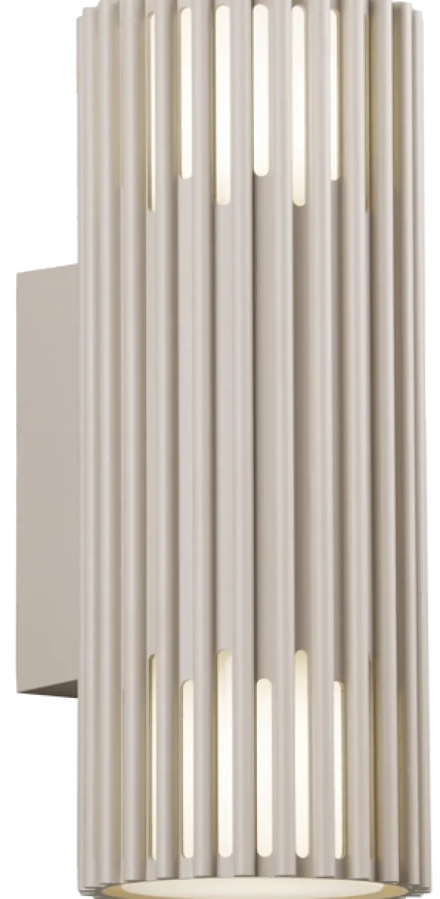 Alstra utelampe vegg 2lys IP65 30,5cm beige