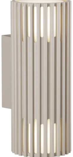 Alstra utelampe vegg 2lys IP65 30,5cm beige