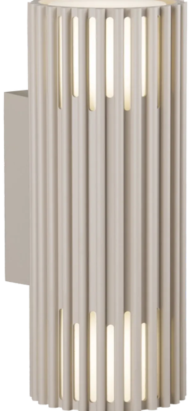 Alstra utelampe vegg 2lys IP65 30,5cm beige