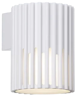 Alstra utelampe vegg 1lys IP65 16,3cm hvit