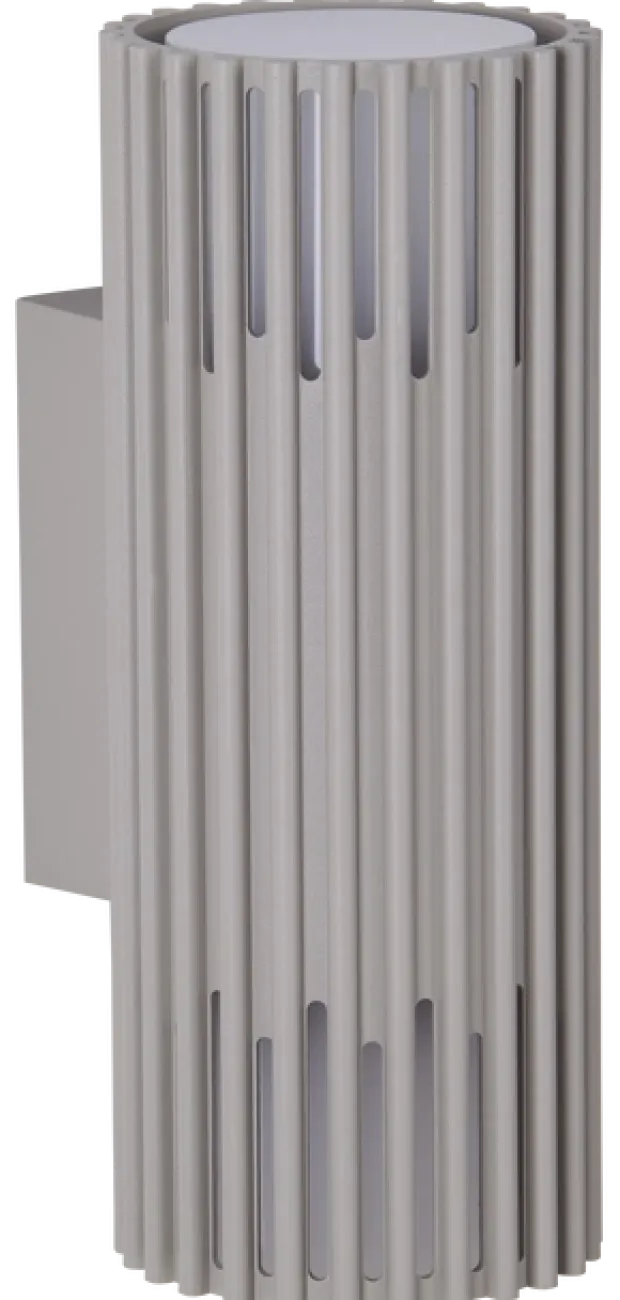Alstra utelampe vegg 2lys IP65 30,5cm grå
