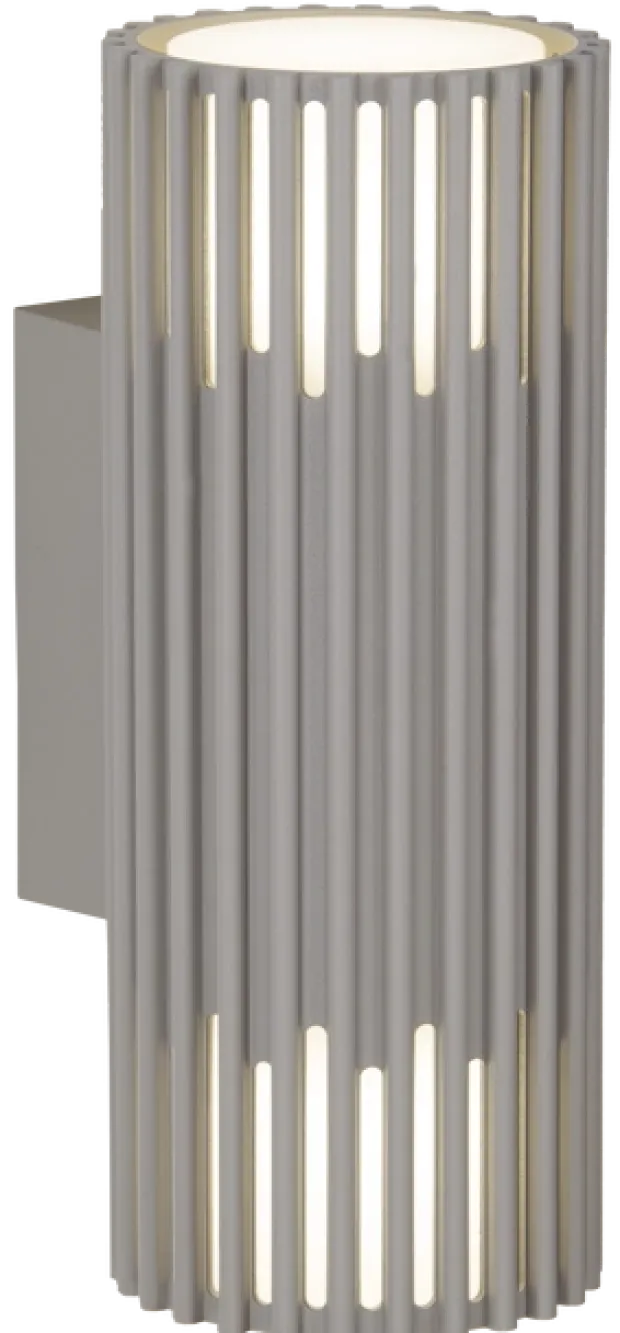 Alstra utelampe vegg 2lys IP65 30,5cm grå