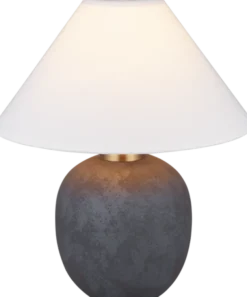 Amfora bordlampe 48cm sort