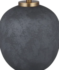 Amfora bordlampe 48cm sort