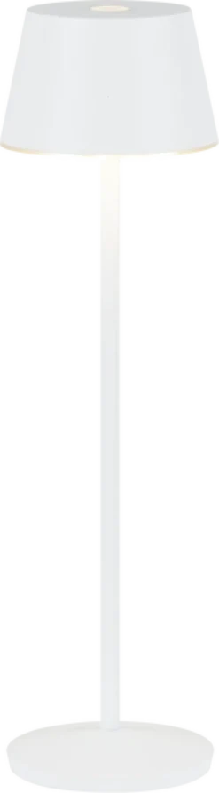 April LED oppladbar utelampe bord IP65 40cm hvit