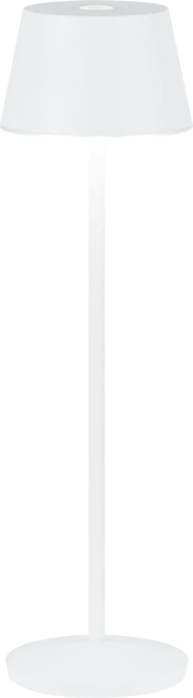 April LED oppladbar utelampe bord IP65 40cm hvit