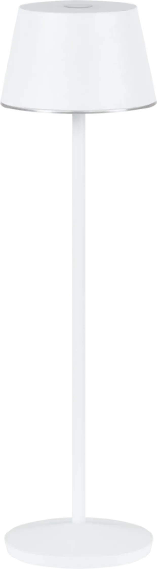 April LED oppladbar utelampe bord IP65 40cm hvit