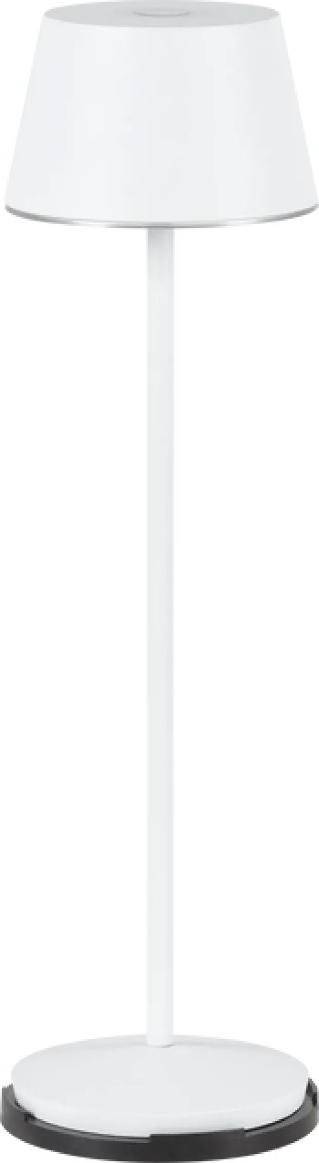 April LED oppladbar utelampe bord IP65 40cm hvit