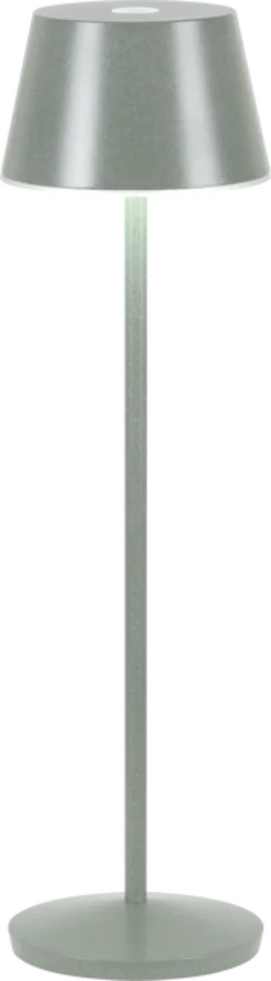 April LED oppladbar utelampe bord IP65 40cm grønn