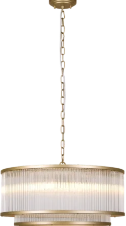 Archie taklampe lysekrone 51cm gull/klar