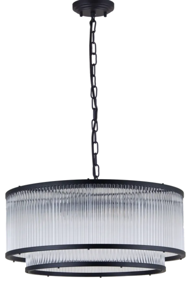 Archie taklampe lysekrone 50cm sort
