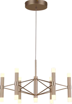 Aria taklampe 7lys 60cm gull