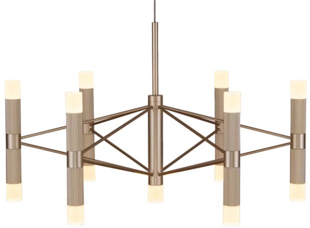 Aria taklampe 7lys 60cm gull