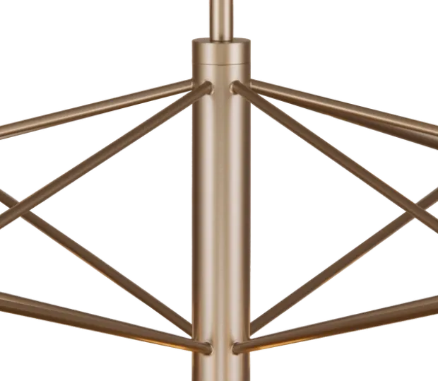 Aria taklampe 7lys 60cm gull