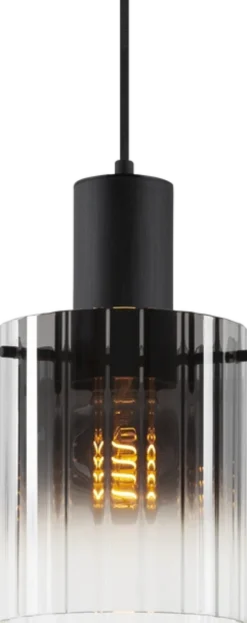 Aura taklampe rekke 3lys 90cm smoke