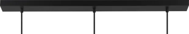 Aura taklampe rekke 3lys 90cm smoke