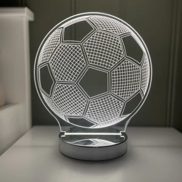 Ball LED bordlampe 22cm klar