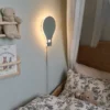 Ballong LED vegglampe 29cm grønn