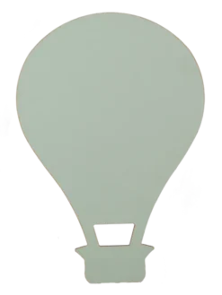 Ballong LED vegglampe 29cm grønn