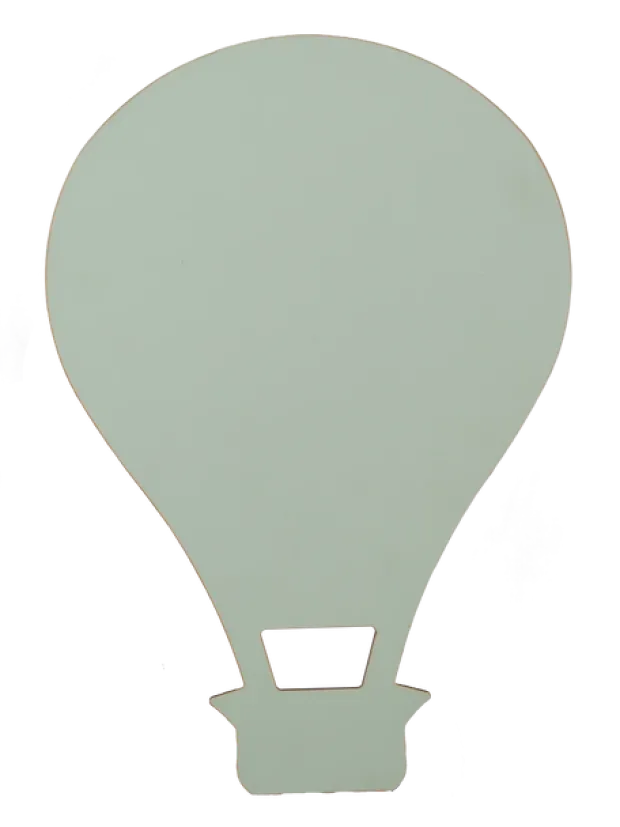 Ballong LED vegglampe 29cm grønn