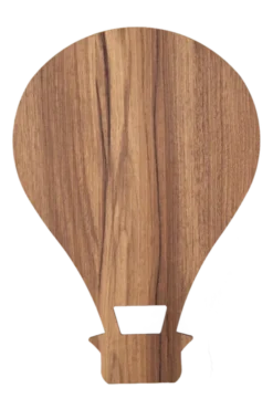 Ballong LED vegglampe 29cm natur