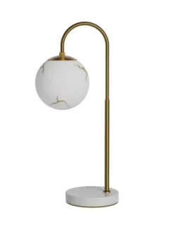Bellagio bordlampe 60cm messing/hvit