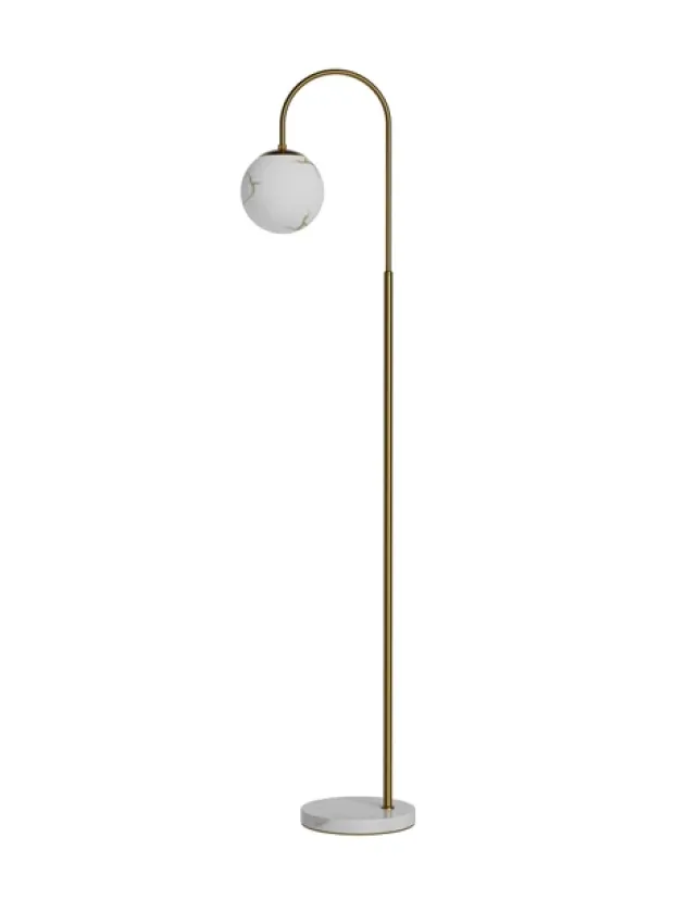 Bellagio gulvlampe 163cm messing/hvit