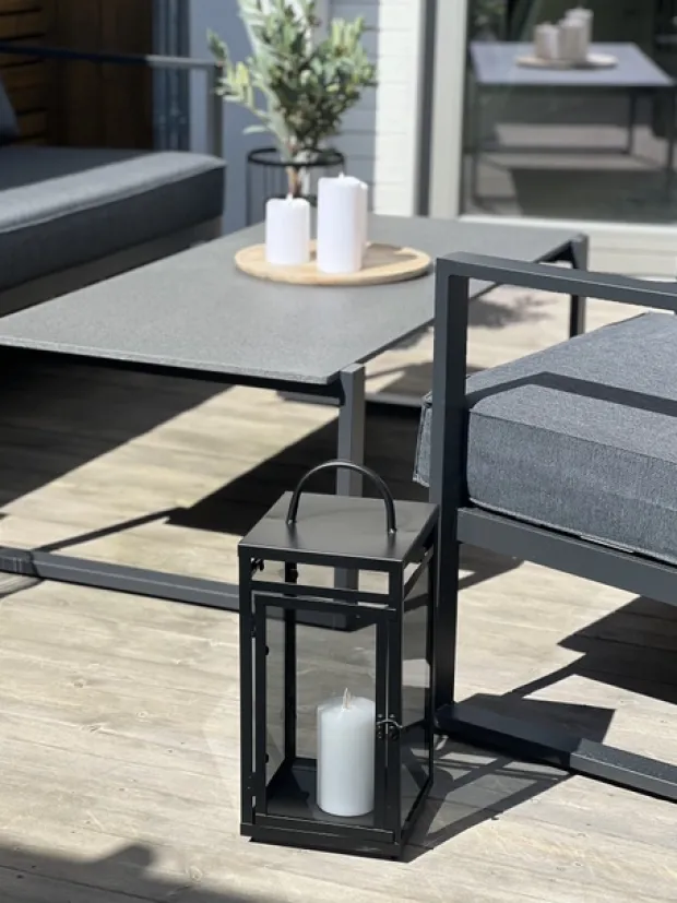 Bergen lykt 45cm sort