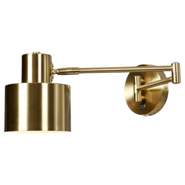 Beros leselampe vegg 16cm messing