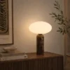 Bianca bordlampe marmor 32cm brun