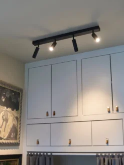 Bino LED skinne 4lys 80cm sort