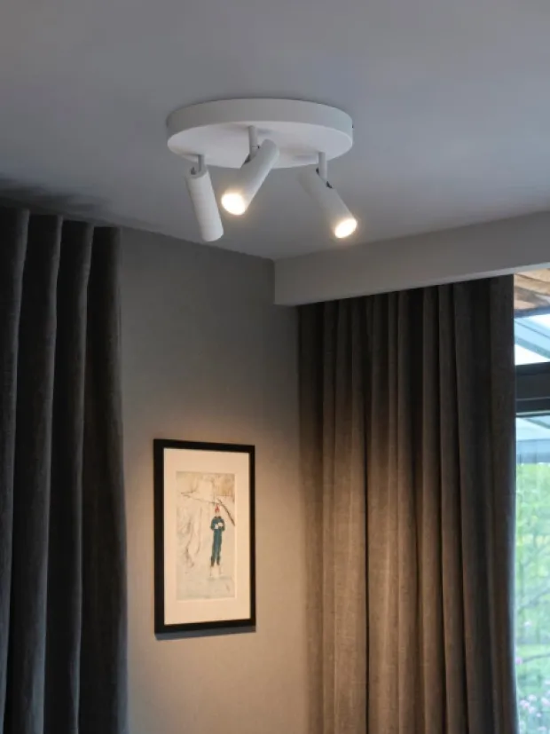 Bino LED takspot 3lys 30cm hvit