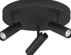 Bino LED takspot 3lys 30cm sort