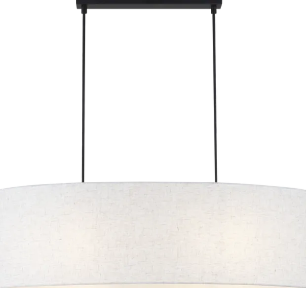 Blefjell oval taklampe 80cm beige