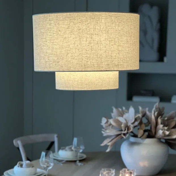 Blefjell taklampe 3m oppheng 50cm beige