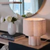 Blossom bordlampe 33cm beige