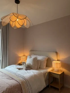 Blossom bordlampe 33cm beige