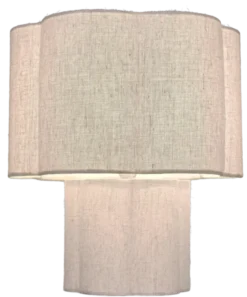 Blossom bordlampe 33cm beige