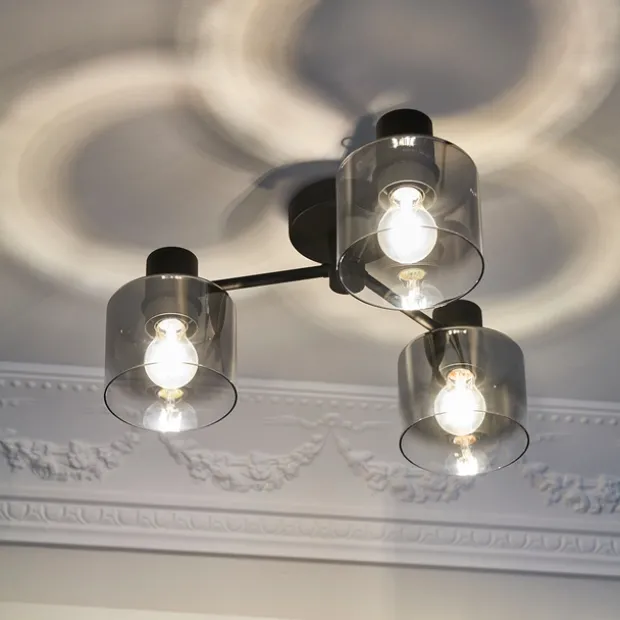 Bowl plafond taklampe 50cm smoke