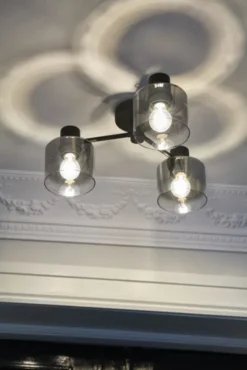 Bowl plafond taklampe 50cm smoke