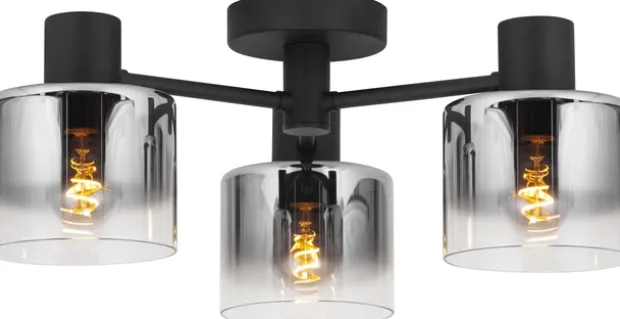 Bowl plafond taklampe 50cm smoke