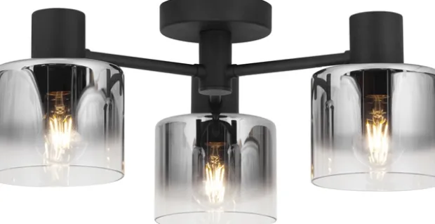 Bowl plafond taklampe 50cm smoke