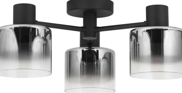 Bowl plafond taklampe 50cm smoke