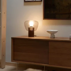 Bris bordlampe 25cm brun