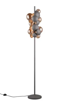 Bubble gulvlampe 155cm sort