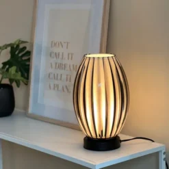 Calamaris II bordlampe 29cm smoke